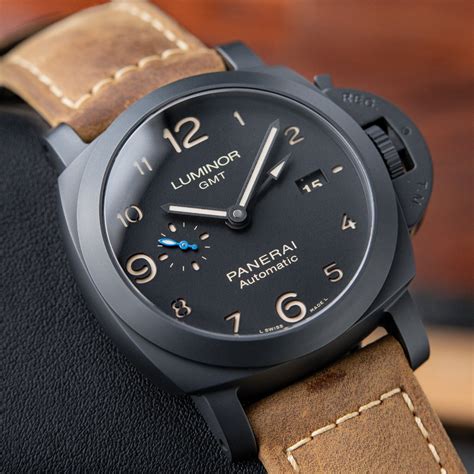 Panerai Luminor GMT Black Dial Automatic GMT .